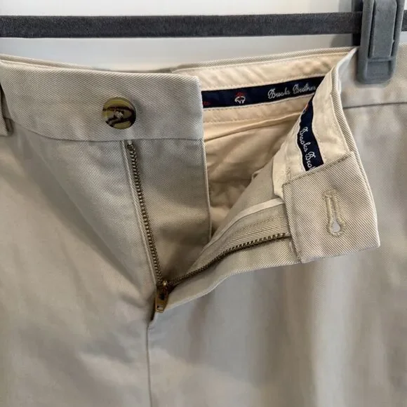 Brooks Brothers Boys Sz 16 Khaki Tan Beige Classic Chinos Sunday School Uniform - Picture 4 of 13